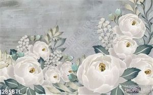Tranh màu nước hoa trang trí treo tường