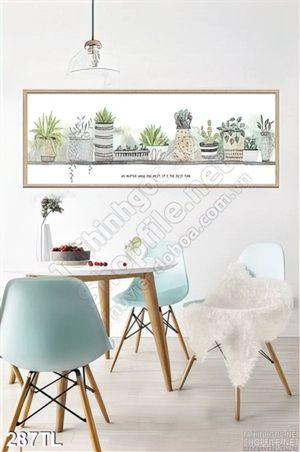 Tranh lụa 3D bình hoa trang trí đẹp