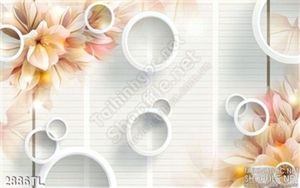 Tranh 3D hoa trang trí đẹp