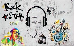 Tranh music trang trí quán cà phê