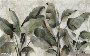 Tranh lá chuối nghệ thuật dán tường đẹp