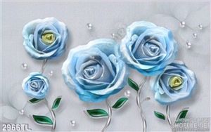 Tranh hoa hồng 3d ngọc trai đẹp