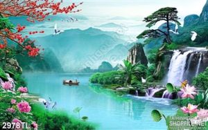 Tranh thác nước phog thủy đẹp nhất