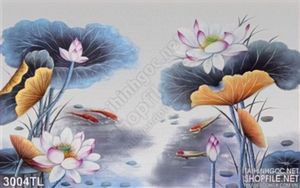 Tranh hoa Sen trang trí treo tường đẹp