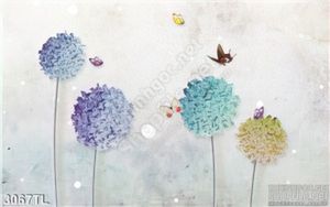 Tranh màu nước hoa trang trí tường đẹp