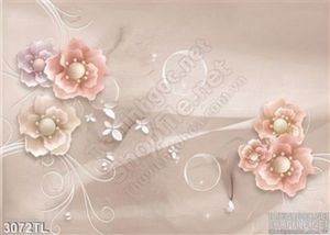 Tranh lụa 3D hoa trang trí tường đẹp