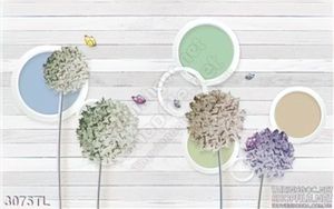 Tranh 3D hoa trang trí tường đẹp