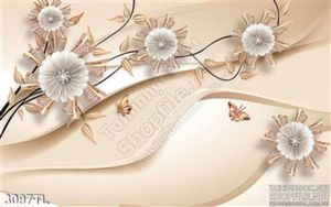 Tranh lụa 3D hoa trang trí tường mới nhất
