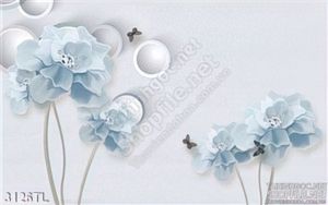 Tranh 3D hoa trang trí tường đẹp nhất