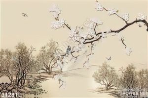 Tranh 3D hoa đào đẹp nhất
