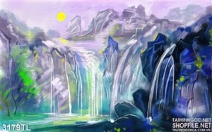 Tranh thác nước in UV chất lượng cao