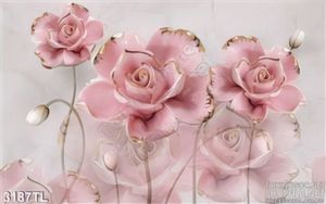 Tranh 3D giả ngọc hoa hồng mới nhất hiện nay