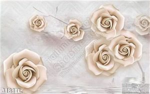 Tranh lụa 3D hoa hồng trang trí treo tường đẹp nhất