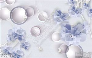 Tranh 3D hoa trang trí tường phòng khách đẹp nhất
