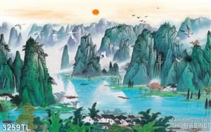 Tranh thác nước phong thủy trang trí treo tường đẹp