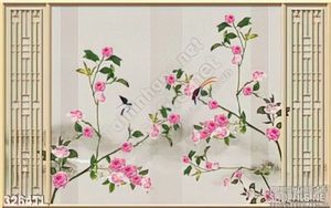 Tranh cửa sổ hoa hồng đẹp nhất
