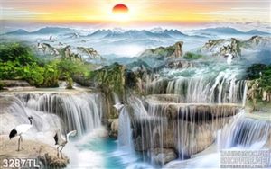 Tranh phong thủy thác nước nghệ thuật đẹp nhất