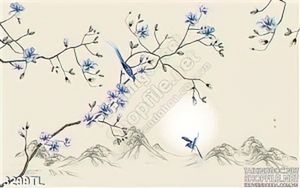 Tranh 3D hoa dán tường nghệ thuật