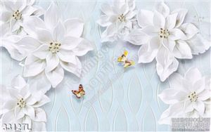 Tranh lụa 3D hoa in gạch đẹp, chất lượng cao