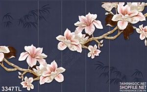 Tranh hoa 3D trang trí tường đẹp nhất