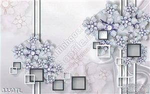 Tranh 3D hoa nghệ thuật trang trí phòng ngủ