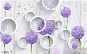 Tranh 3D hoa decor dán tường đẹp