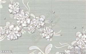 Tranh lụa 3D hoa trang trí tường đẹp