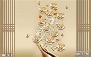 Tranh 3D điêu khắc trang trí tường hiện đại