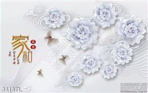 Tranh lụa 3d hoa trang trí treo tường đẹp