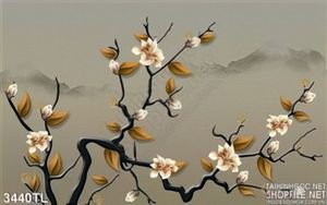 Tranh 3D hoa nghệ thuật trang trí phòng ngủ