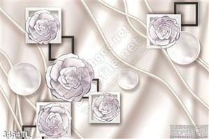 Tranh lụa 3D hoa nghệ thuật trang trí tường