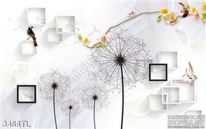 Tranh 3D hoa bồ công anh đẹp nhất