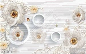 Tranh 3D hoa Mai trang trí phòng ngủ