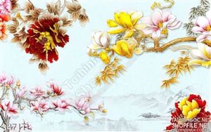 Tranh 3D hoa mẫu đơn đẹp nhất