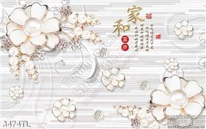 Tranh 3D hoa thư pháp giả ngọc đẹp độc đáo
