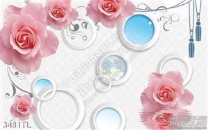 Tranh 3D hoa bằng trang trí phòng ngủ