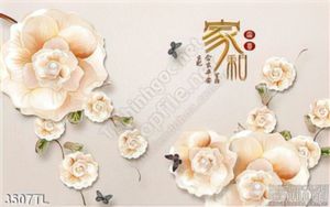Tranh 3D hoa thư pháp trang trí tường đẹp