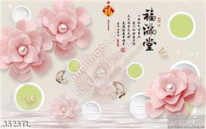 Tranh hoa giả ngọc thư pháp in gạch chất lượng cao