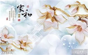 Tranh hoa giả ngọc thư pháp trang trí phòng ngủ