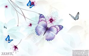 Tranh bươm bướm dán tường đẹp