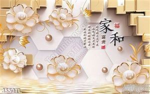 Tranh thư pháp hoa giả ngọc trang trí phòng khách