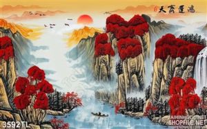 Tranh sơn dầu thác nước đẹp nhất