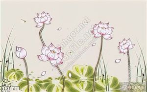 Tranh hoa Sen trang trí phòng đẹp