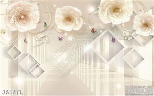 Tranh lụa 3D hoa trang trí treo tường đẹp