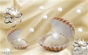 Tranh lụa 3D ngọc trai trang sức đẹp