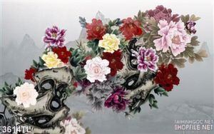 Tranh hoa mẫu đơn trang trí tường đẹp