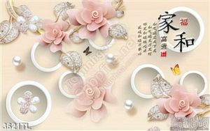 Tranh hoa giả ngọc trang sức trang trí tường đẹp