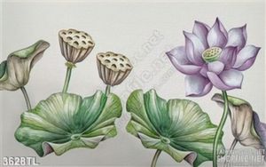Tranh màu nước hoa Sen trang trí đẹp nhất