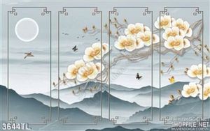 Tranh màu nước hoa và ánh trăng đẹp nhất