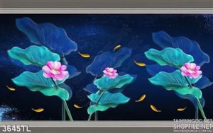 Tranh sơn dầu hoa Sen trang trí